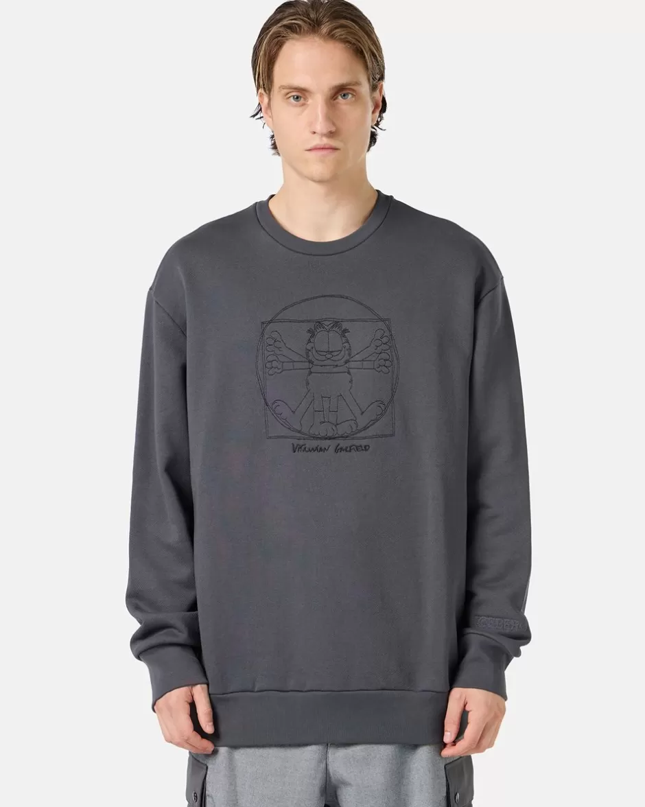 Cheap Anthracite Over-fit Sweatshirt Sweatshirts