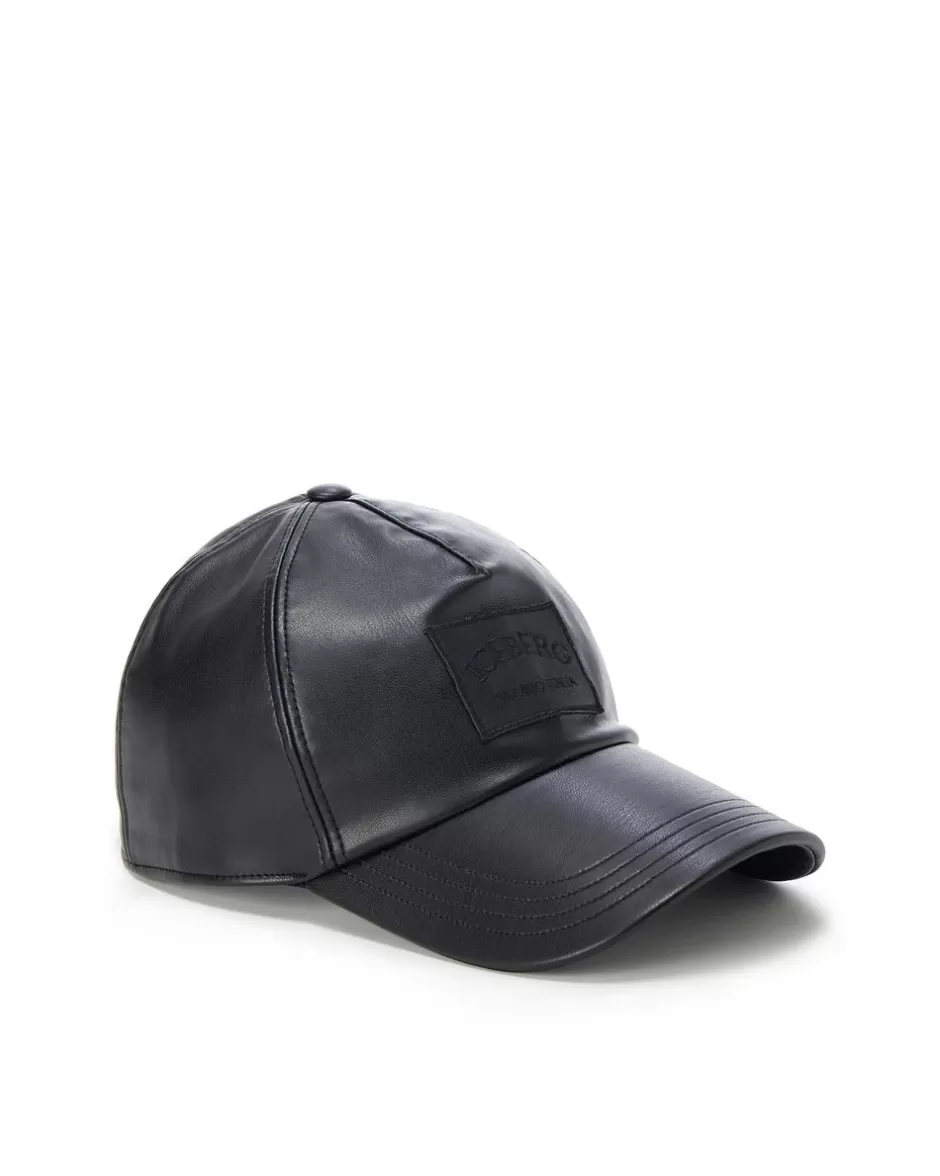 Cheap Baseball Cap In Imitation Leather Women Hats And Scarves