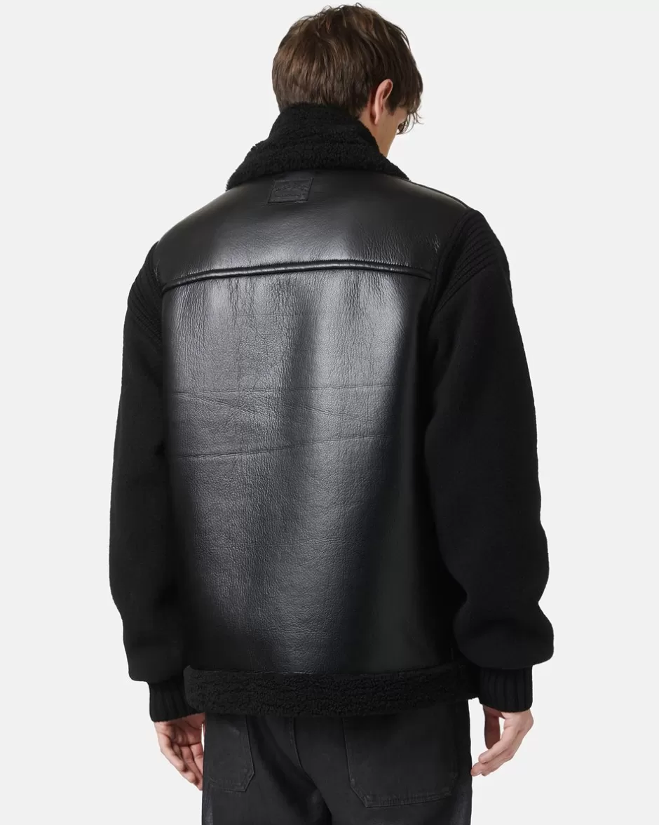 Store Black Eco-sheepskin Jacket Outerwear