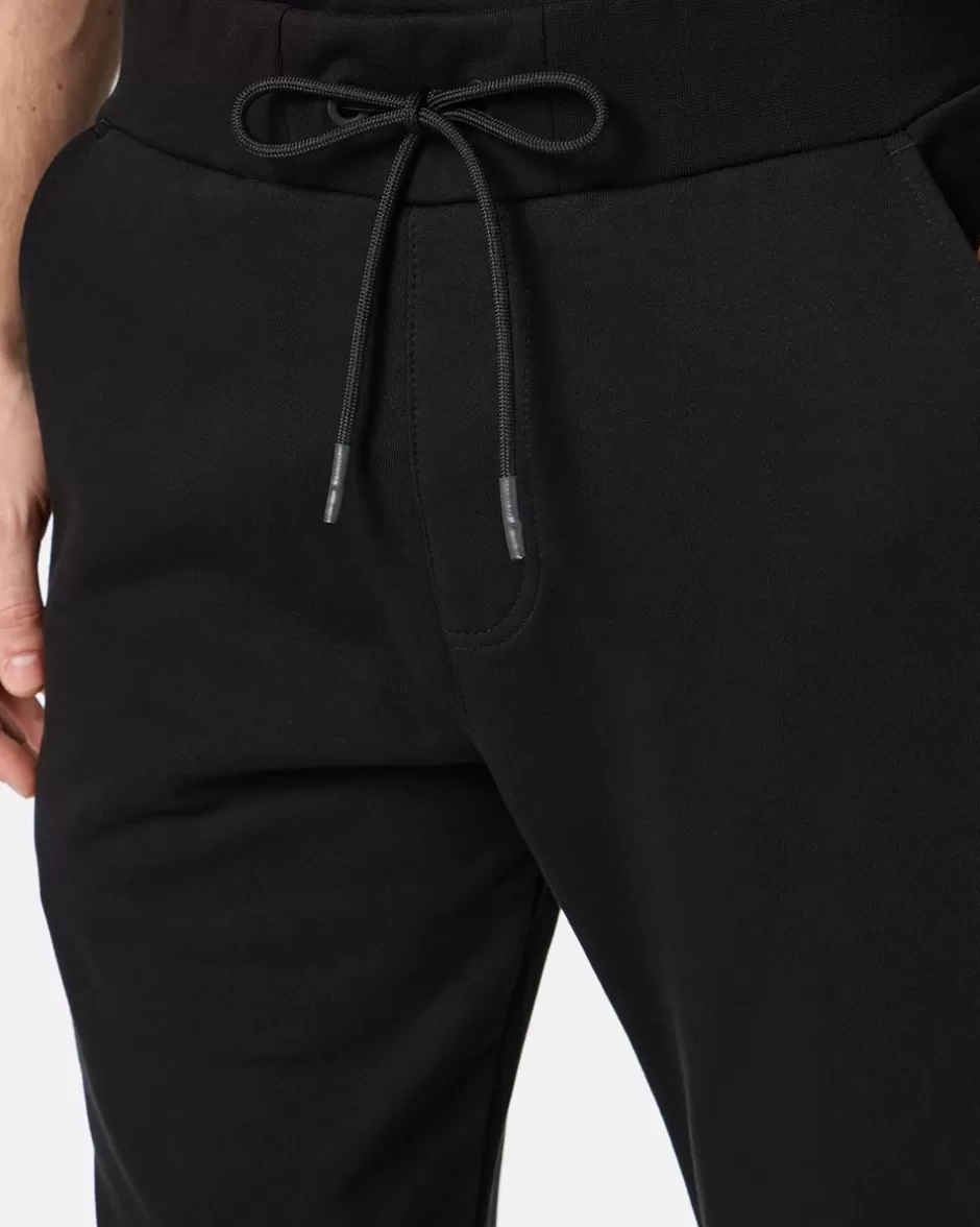 Fashion Black Jogger Regular Fit Trousers In Fleece With Bear Print And Logo Trousers