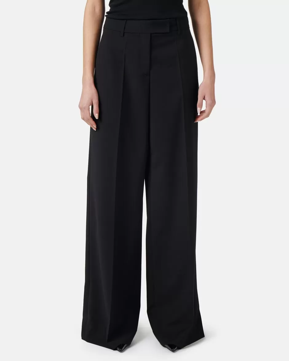 Clearance Chinos Trousers In Light Wool Women Trousers