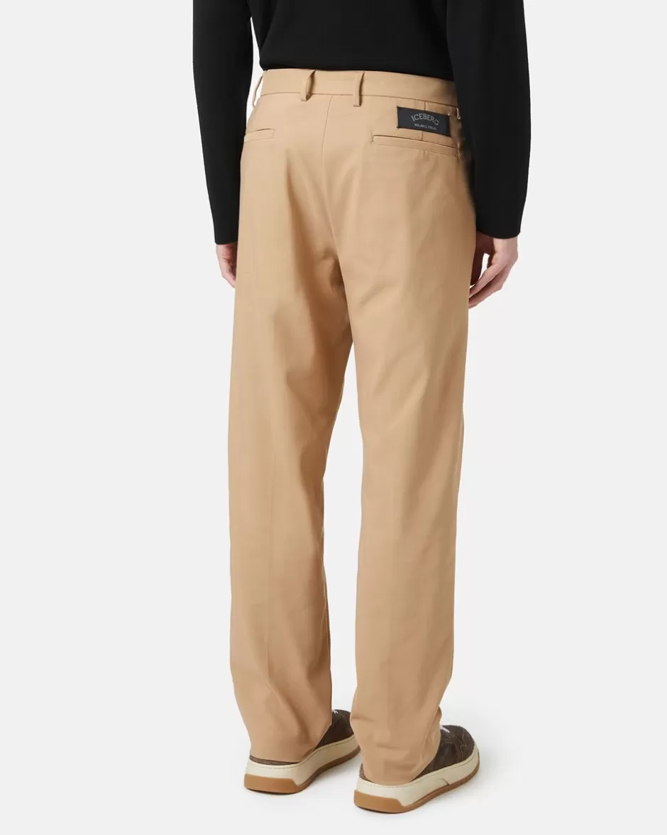 Outlet Classic Trousers In Technical Fabric Trousers