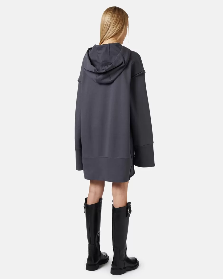 Sale Cotton Fleece Hooded Dress Women Dresses And Skirts