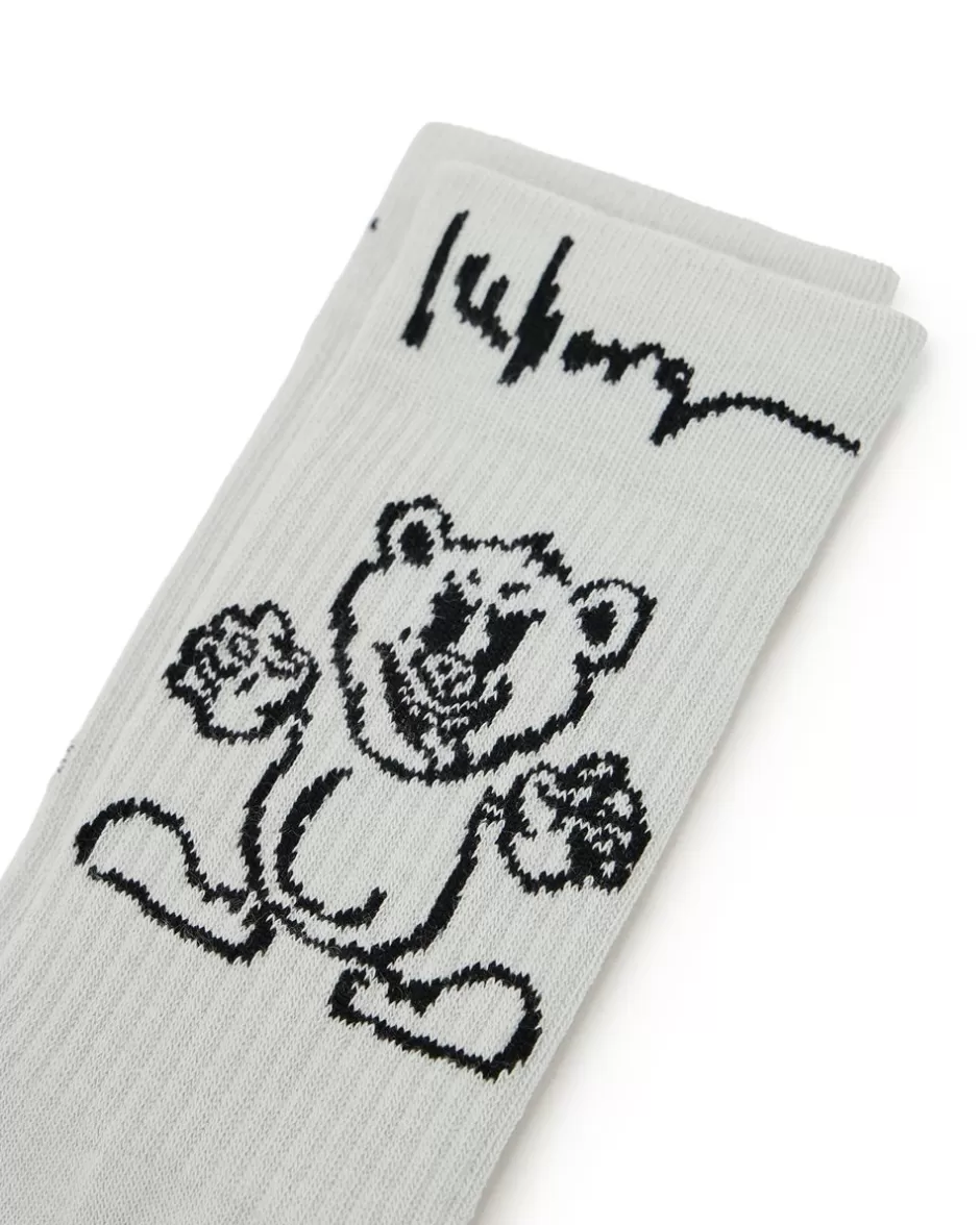 Store Cotton Sock With Bear Logo And Graphics Socks