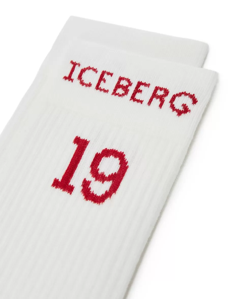 Online Cotton Sock With Logo And Date 19 And 74 Socks