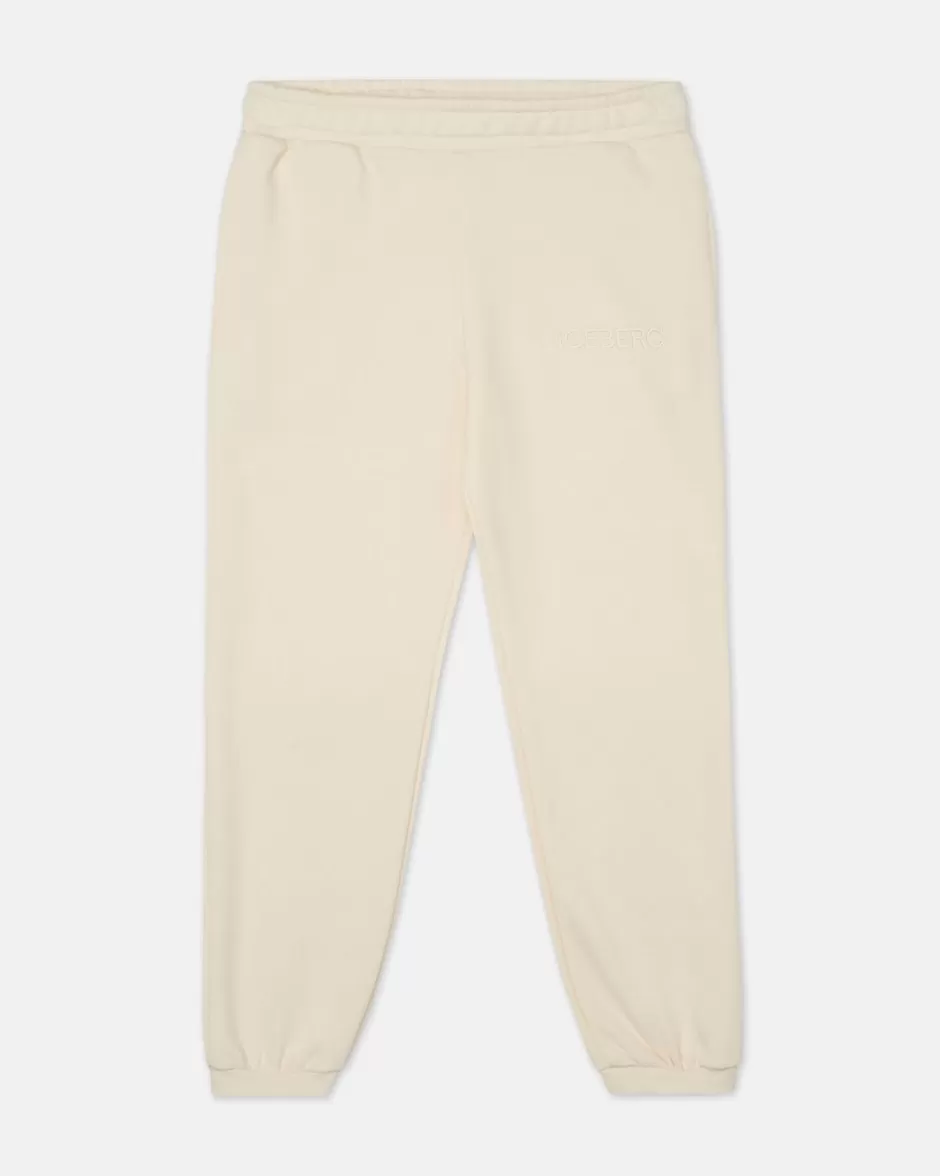 Clearance Cream-colored Sweatpants With Joggers Kids Girl Fw24