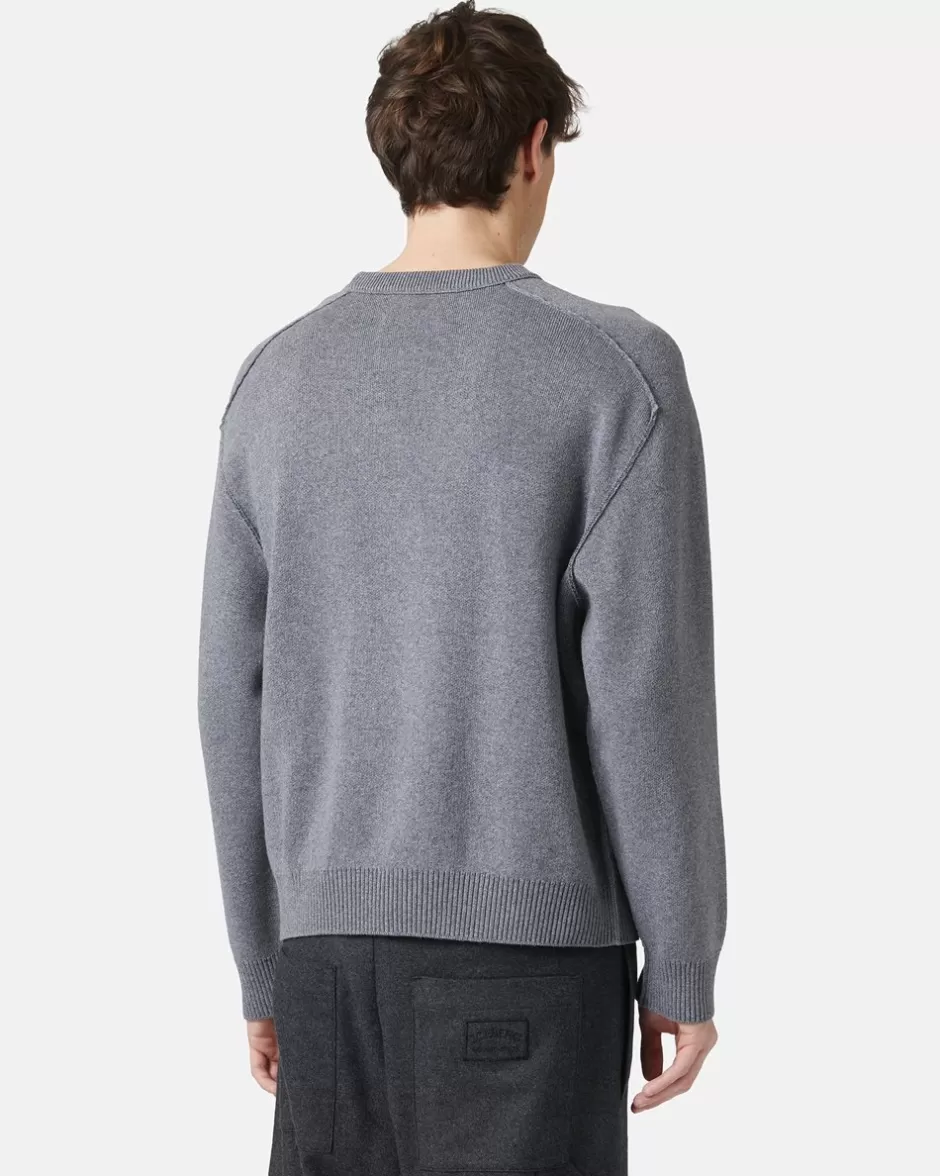 Shop Crew-neck Sweater With Logo Knitwear