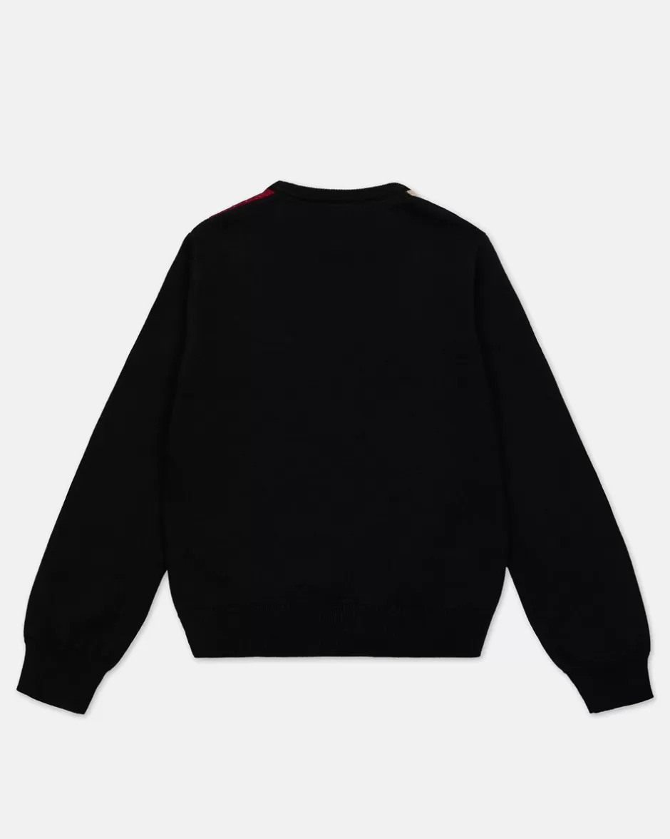 Shop Crew-neck Sweater With Multicolored Pattern Kids/BOY Boy Fw24