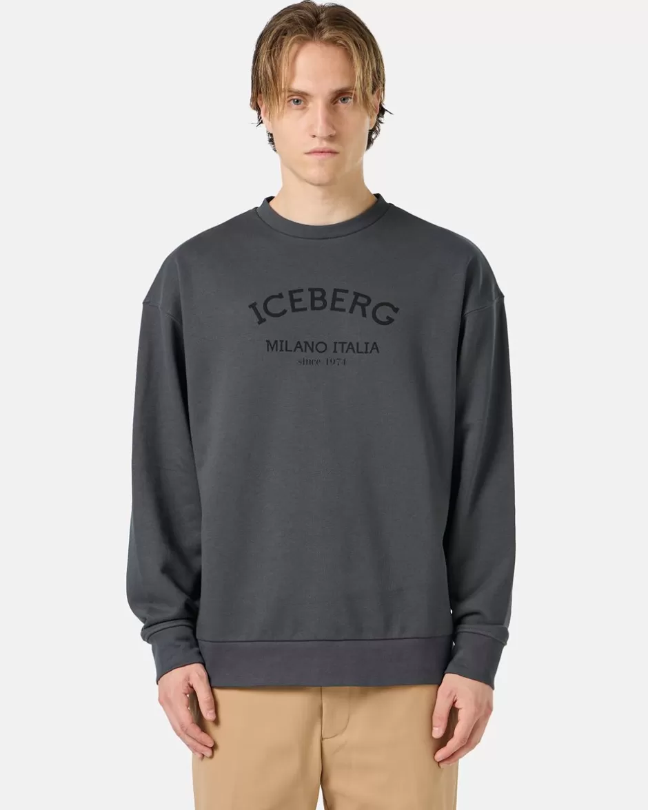 Cheap Crew-neck Sweatshirt With Logo Sweatshirts