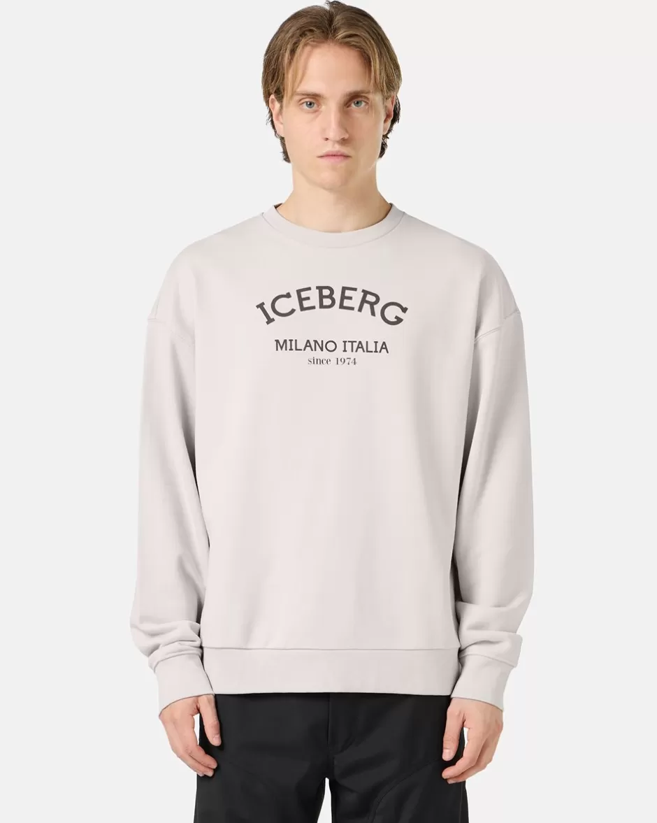 Clearance Crew-neck Sweatshirt With Logo Sweatshirts