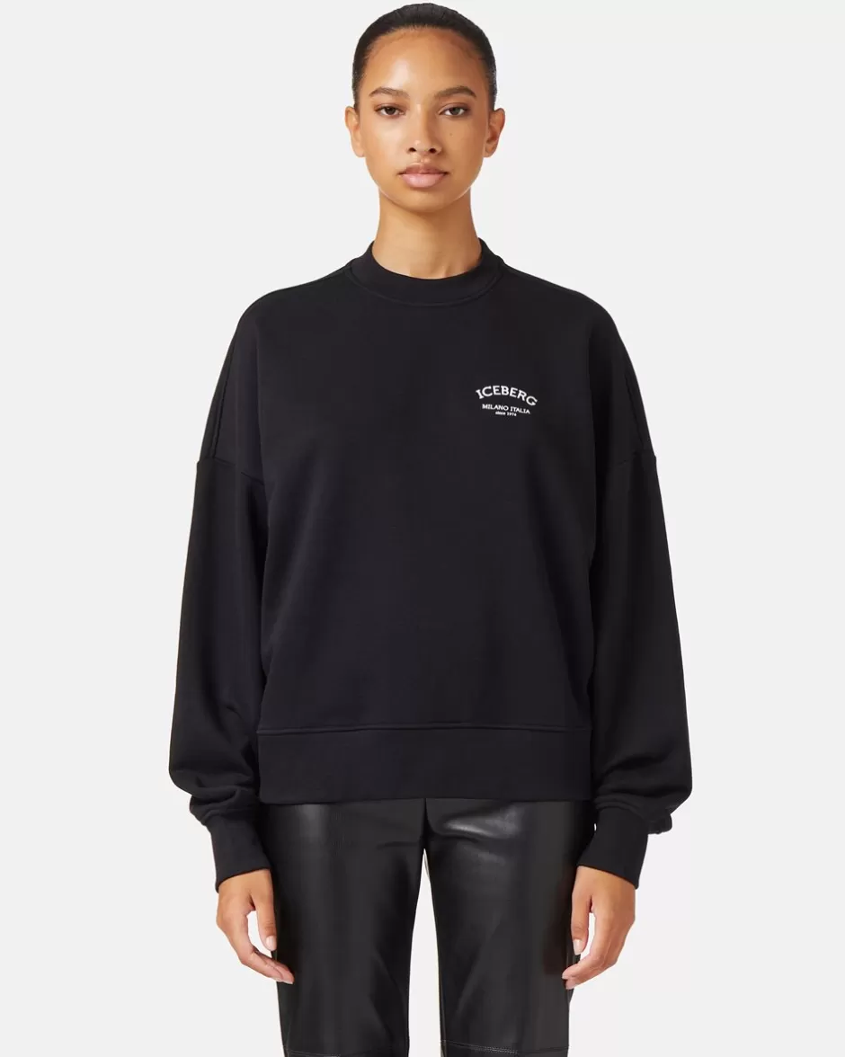 Outlet Crew-neck Sweatshirt With Logo Women Sweatshirts