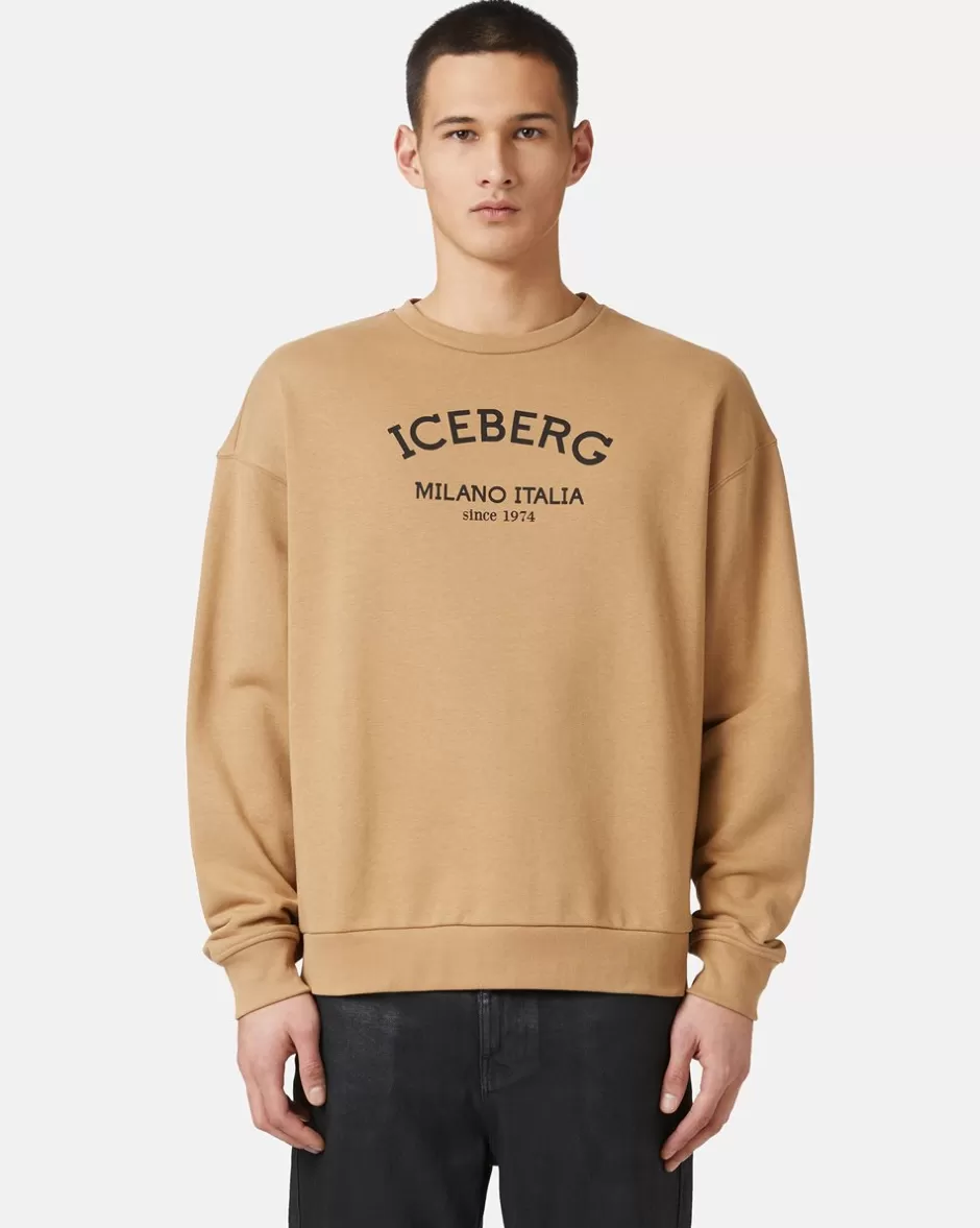 New Crew-neck Sweatshirt With Logo Sweatshirts