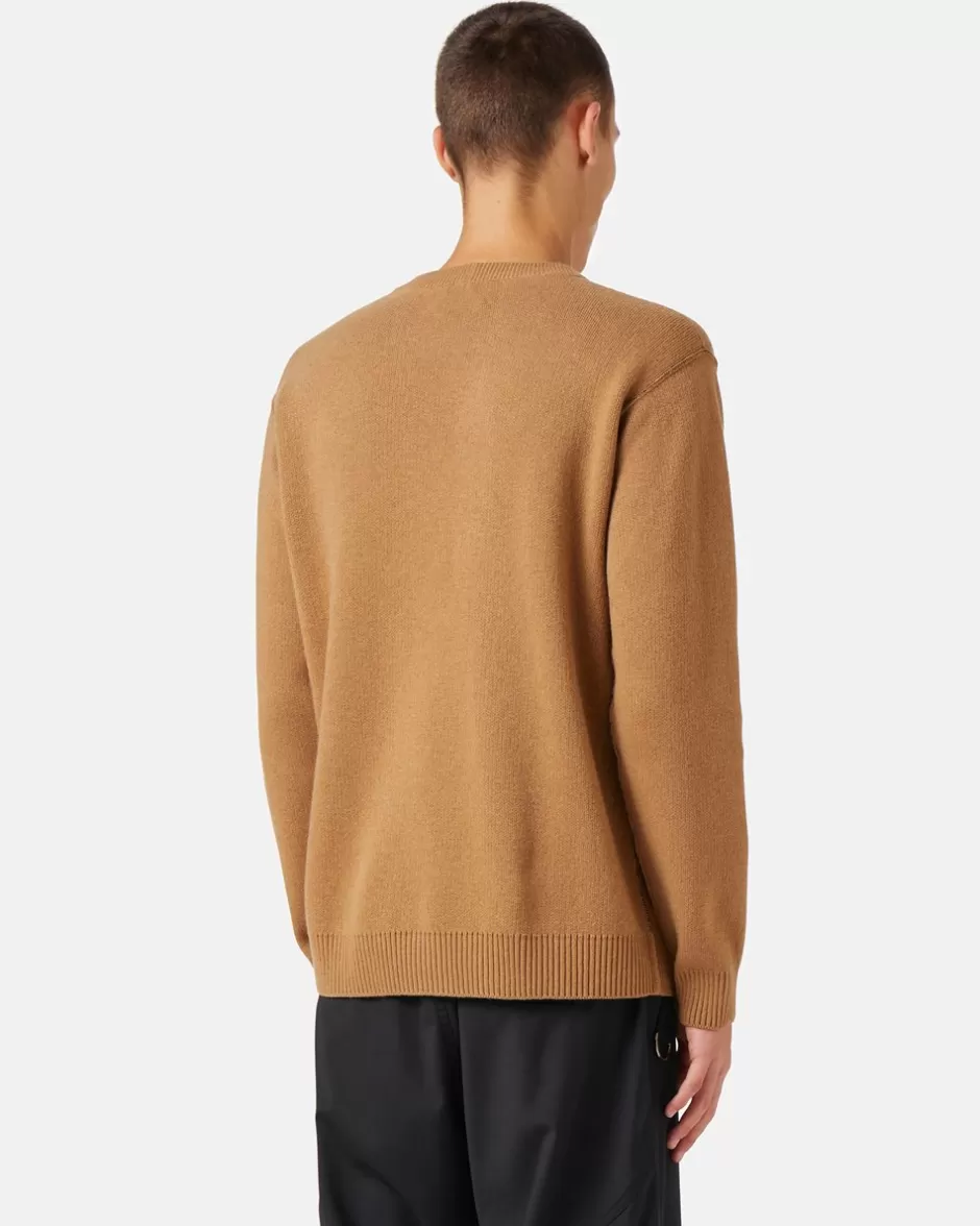 Hot Crew-neck Wool Blend Sweater Knitwear