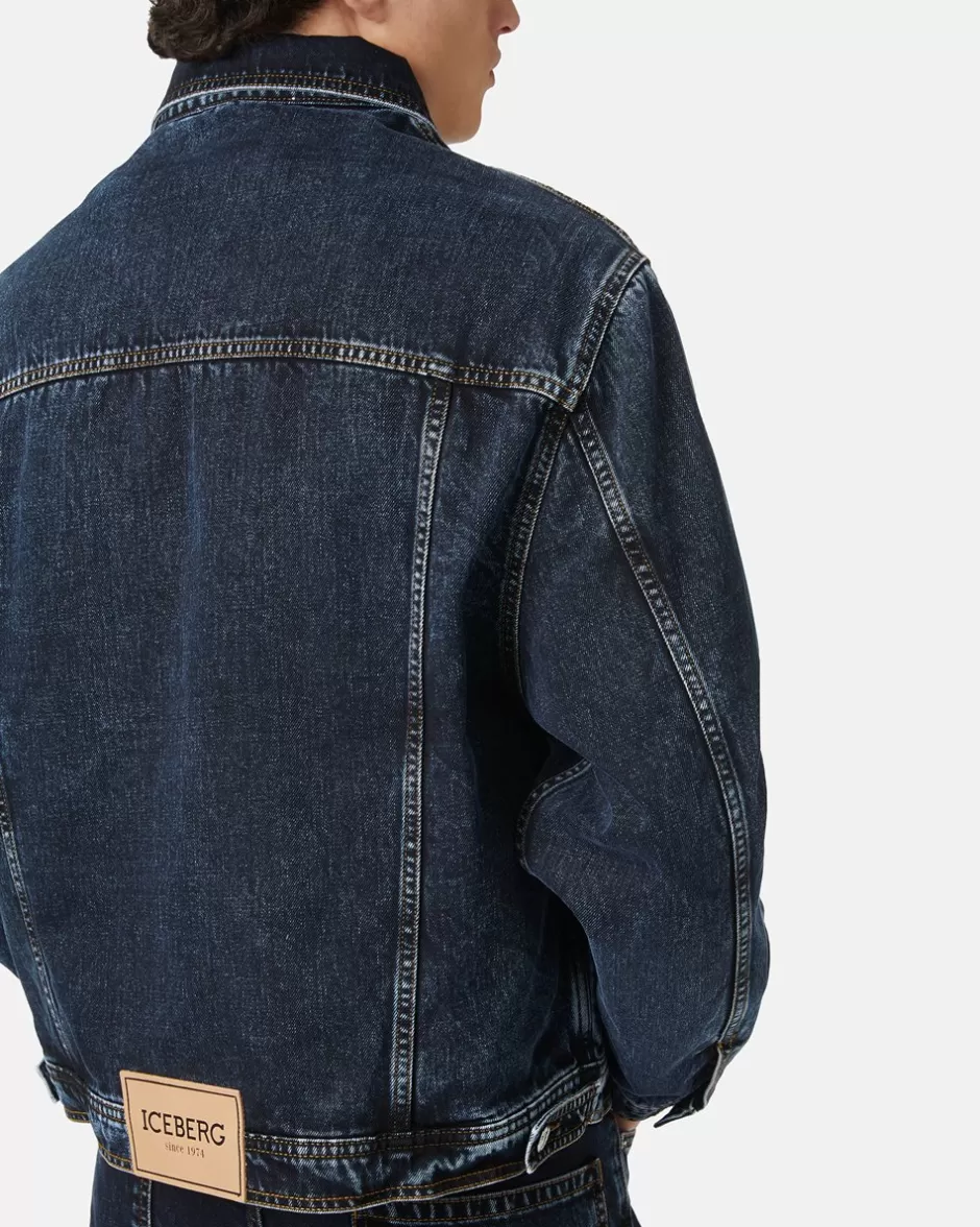 Sale Denim Jacket With Vintage Treatment Outerwear