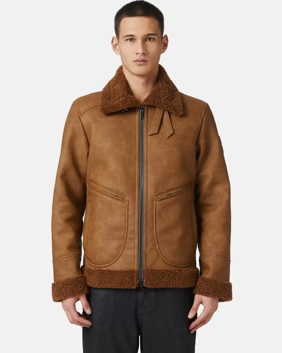 Store Eco Sheepskin With Embossed Patch Outerwear