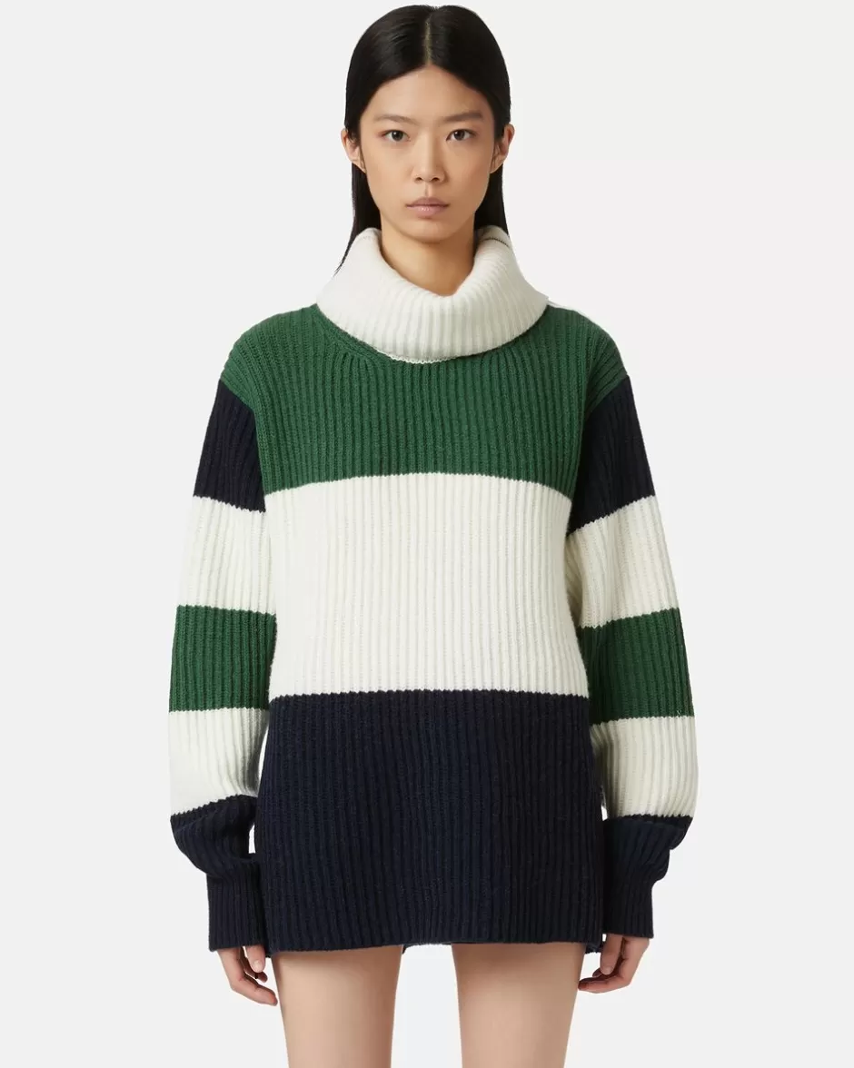 Best Sale English Knit Wool Blend Turtleneck Women Knitwear