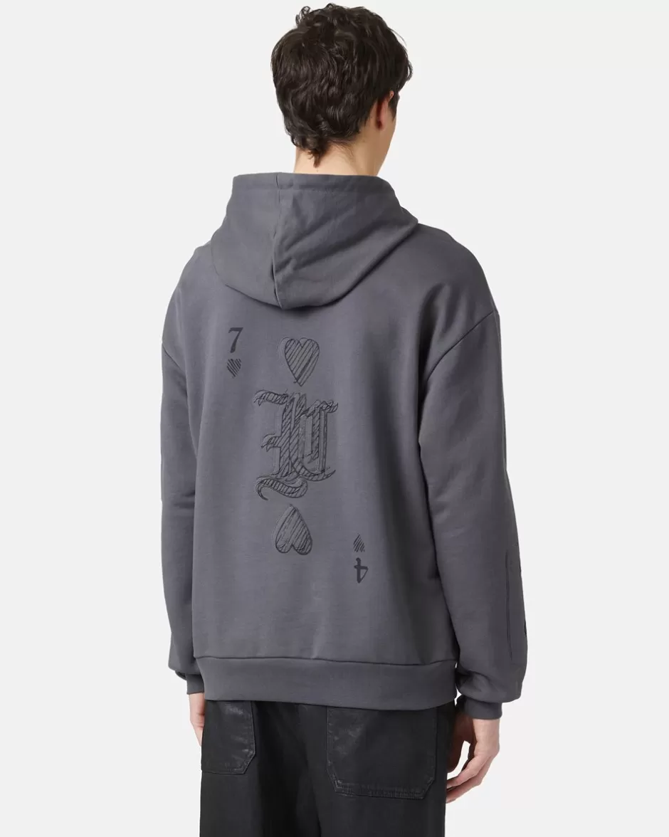 Outlet Gray Hoodie Sweatshirts