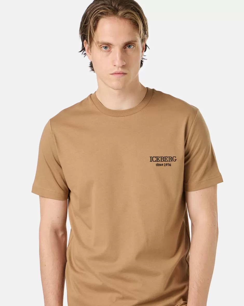 Store Paper Bag Colored Crewneck Sweatshirt With Embroidered Logo T-Shirts And Polo