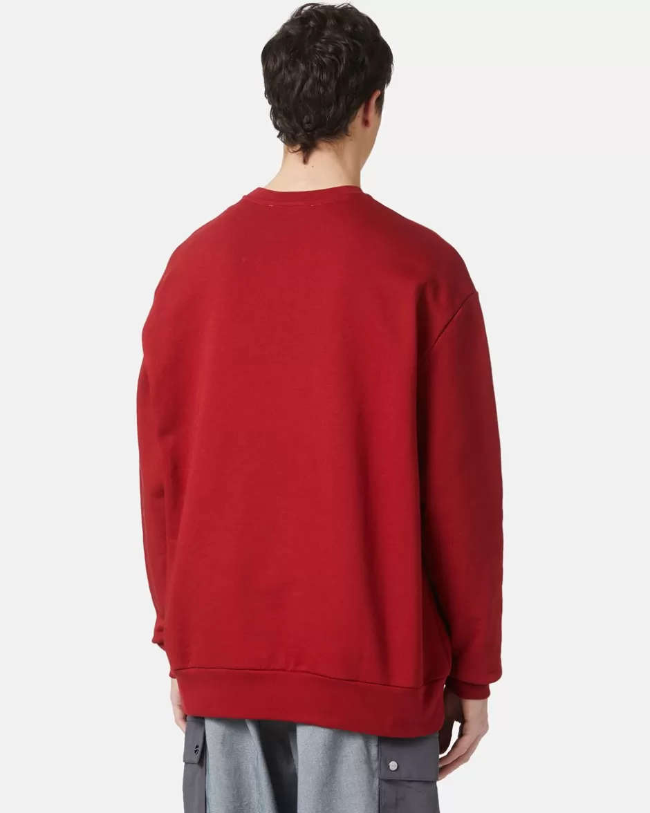 Discount Red Over-fit Sweatshirt Sweatshirts