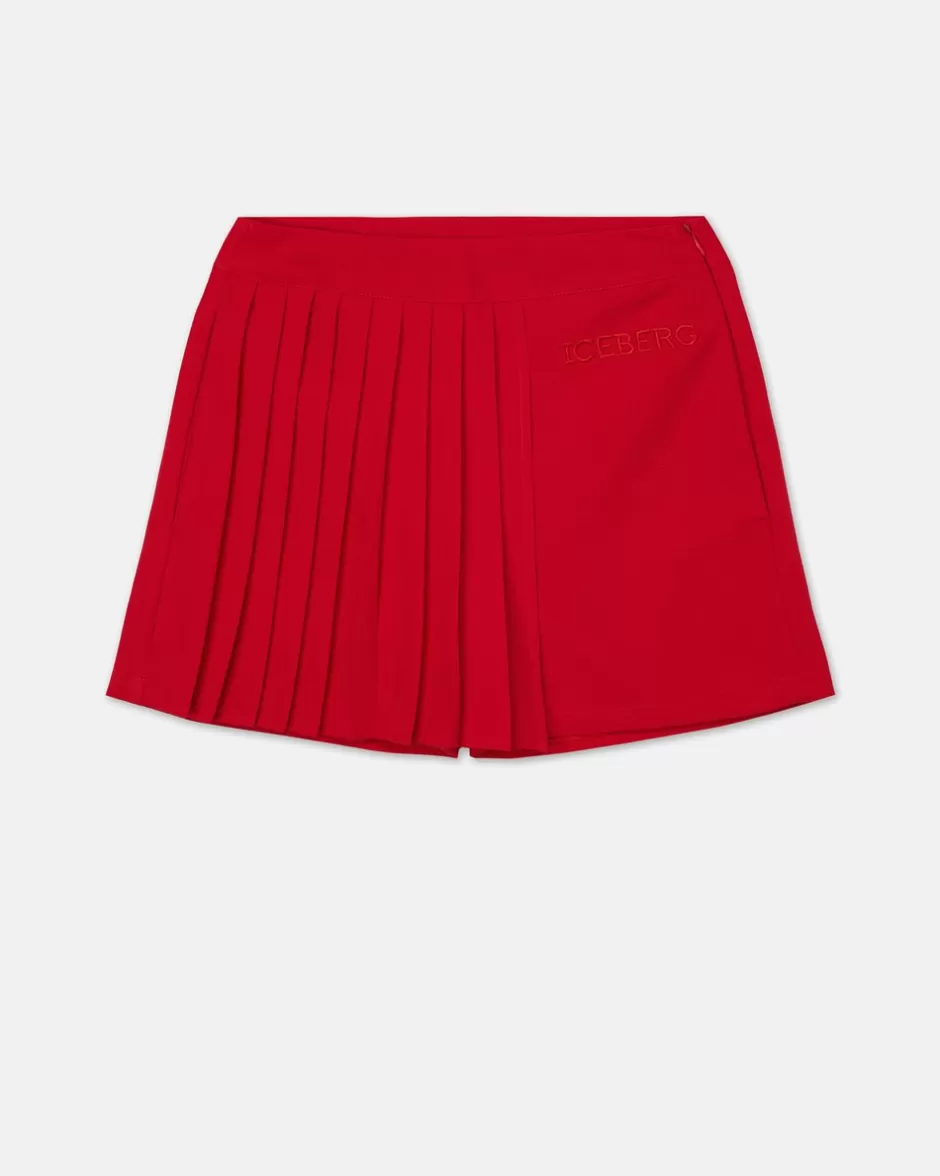 Store Red Tennis Style Shorts Kids Girl Fw24