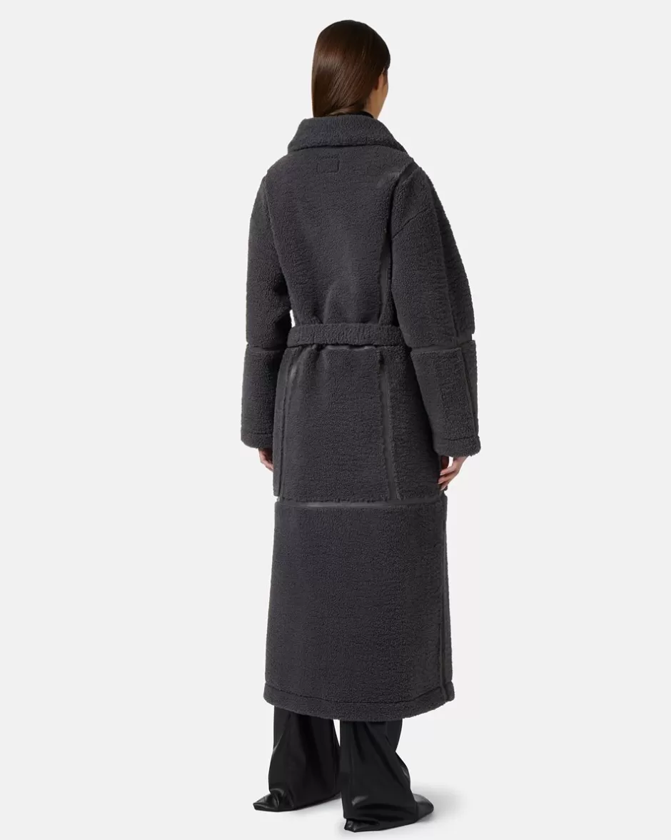 Shop Reversible Coat With Faux Leather Inserts Women Outerwear