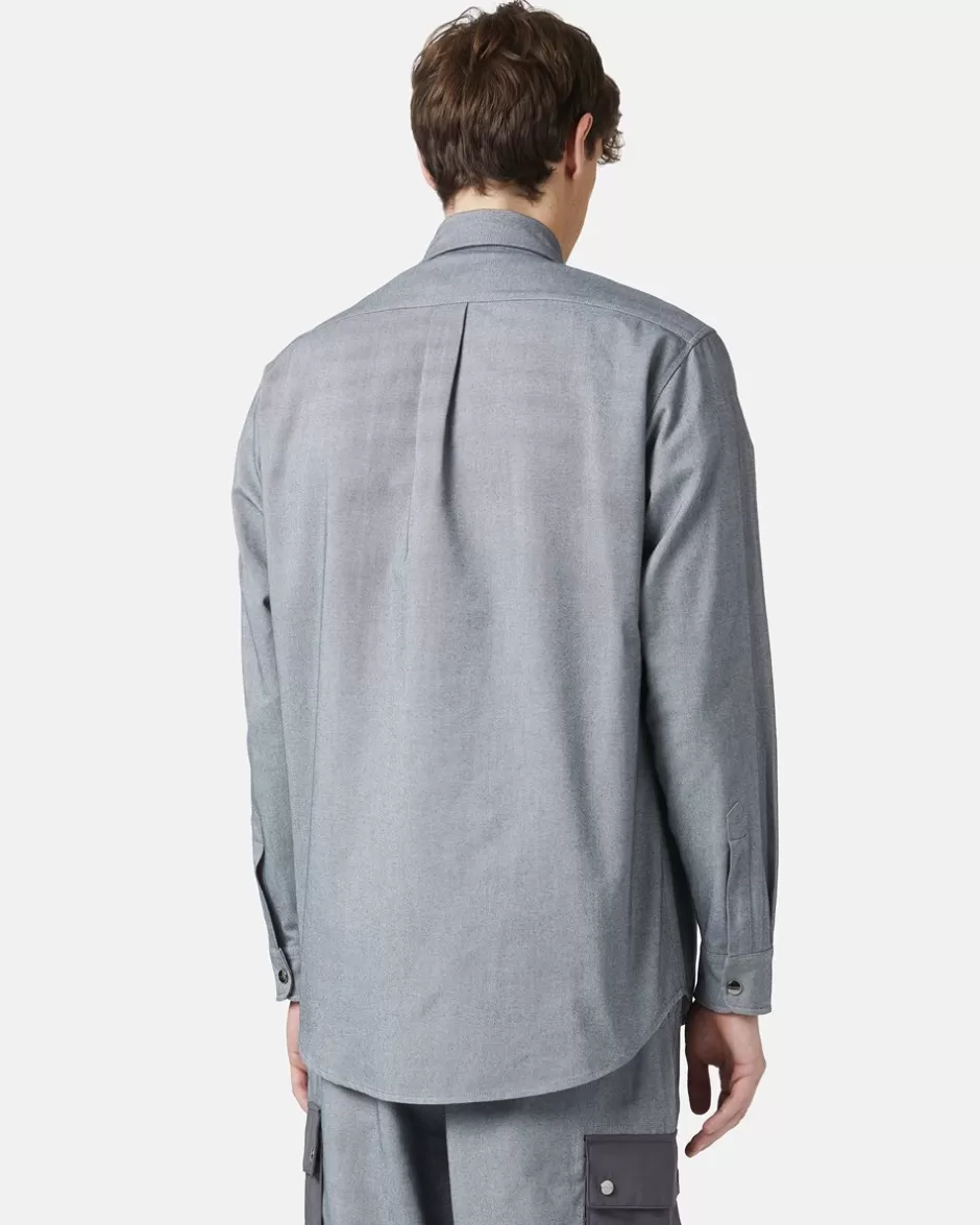 Best Shirt In Melange Technical Gabardine Shirts