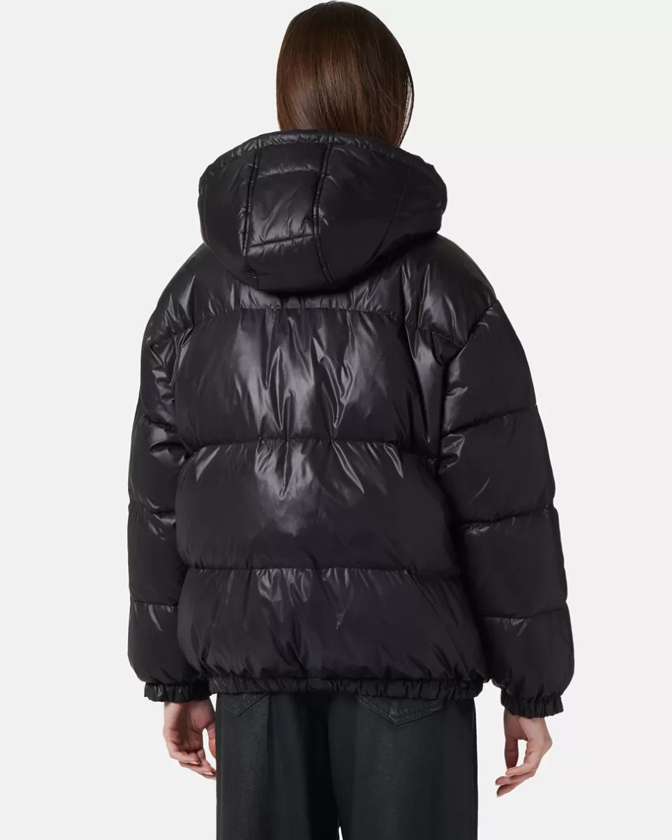 New Short Down Jacket With Real Down Hood Women Outerwear