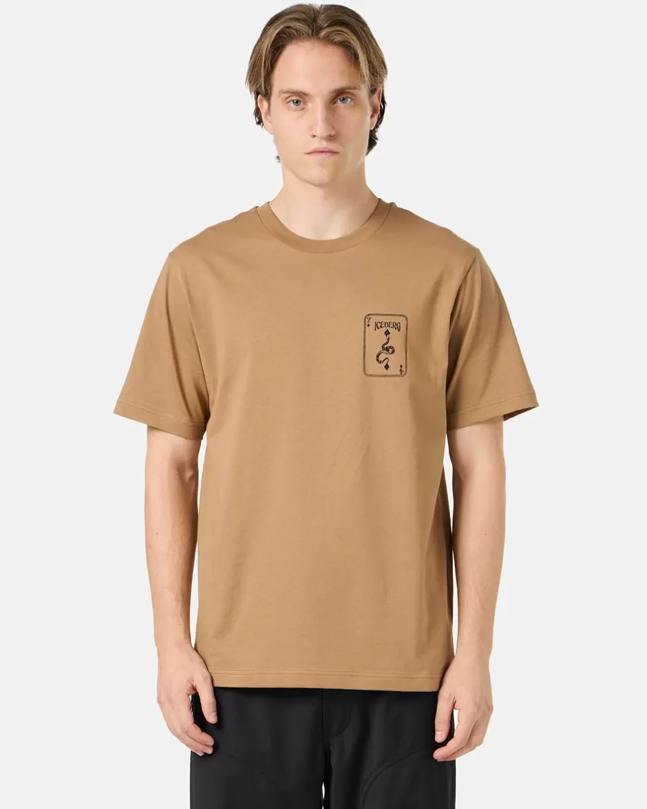 Online Short-sleeved T-shirt With Prints And Embroidery T-Shirts And Polo