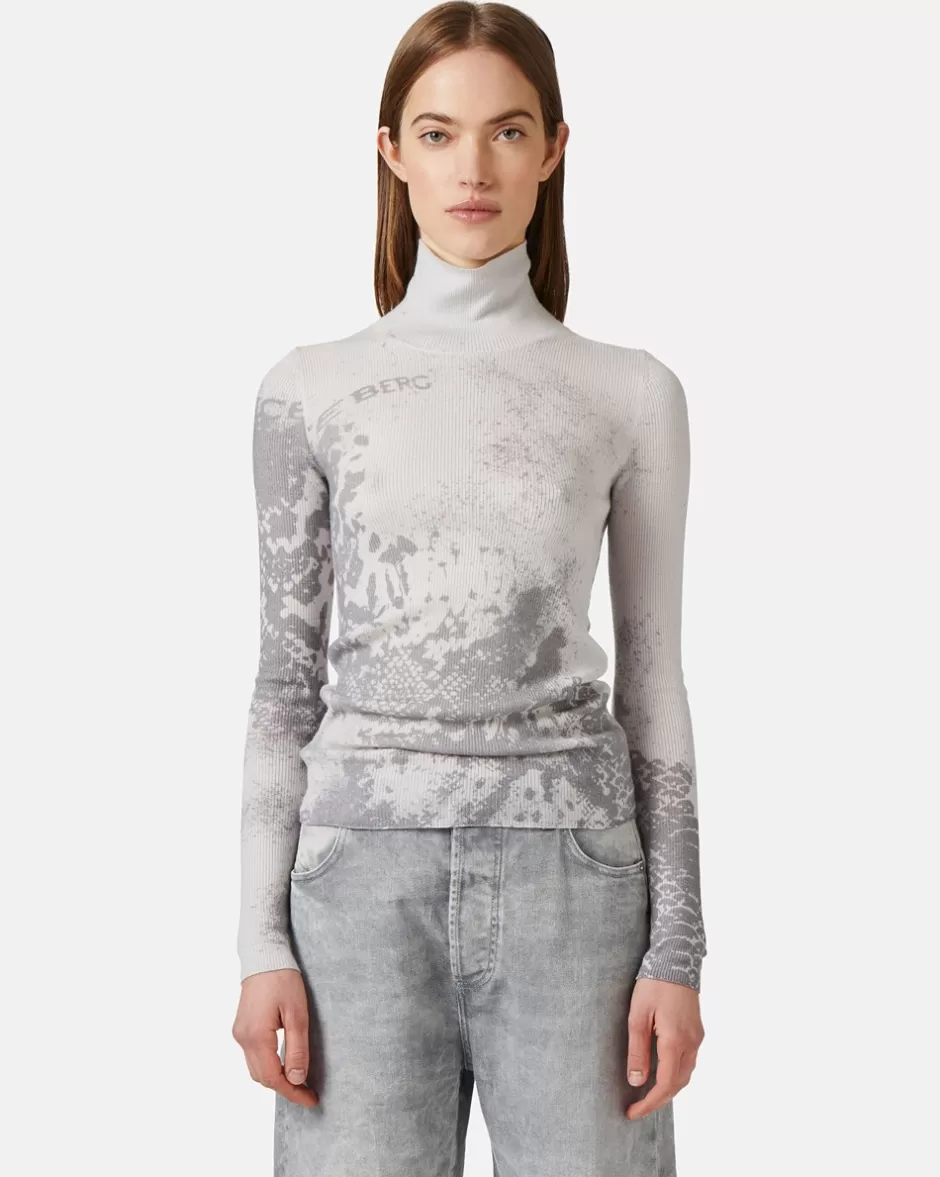 Best Slim Wool Dropped Turtleneck Sweater Women Knitwear