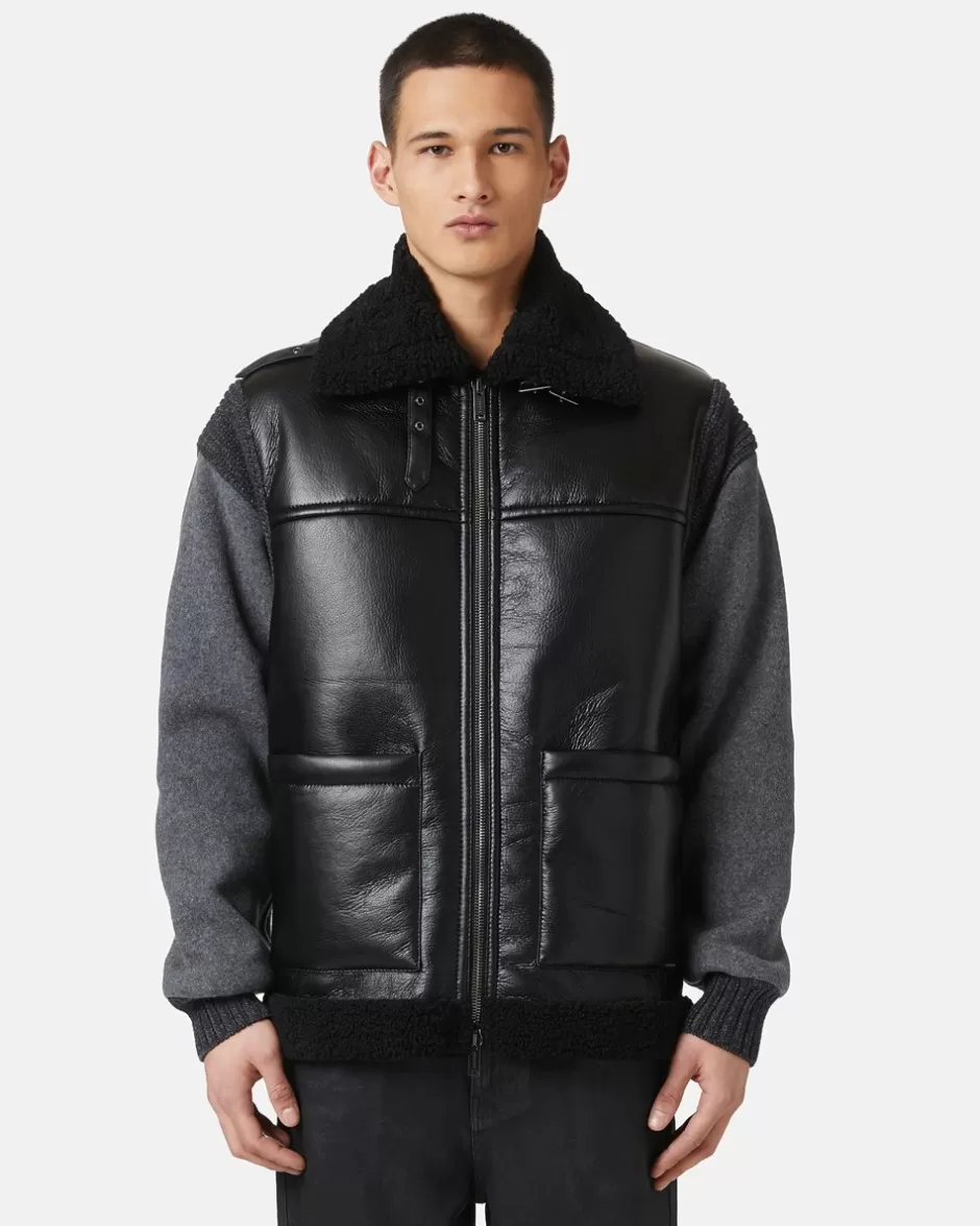 Cheap Special Shape Jacket In Eco-sheepskin Outerwear