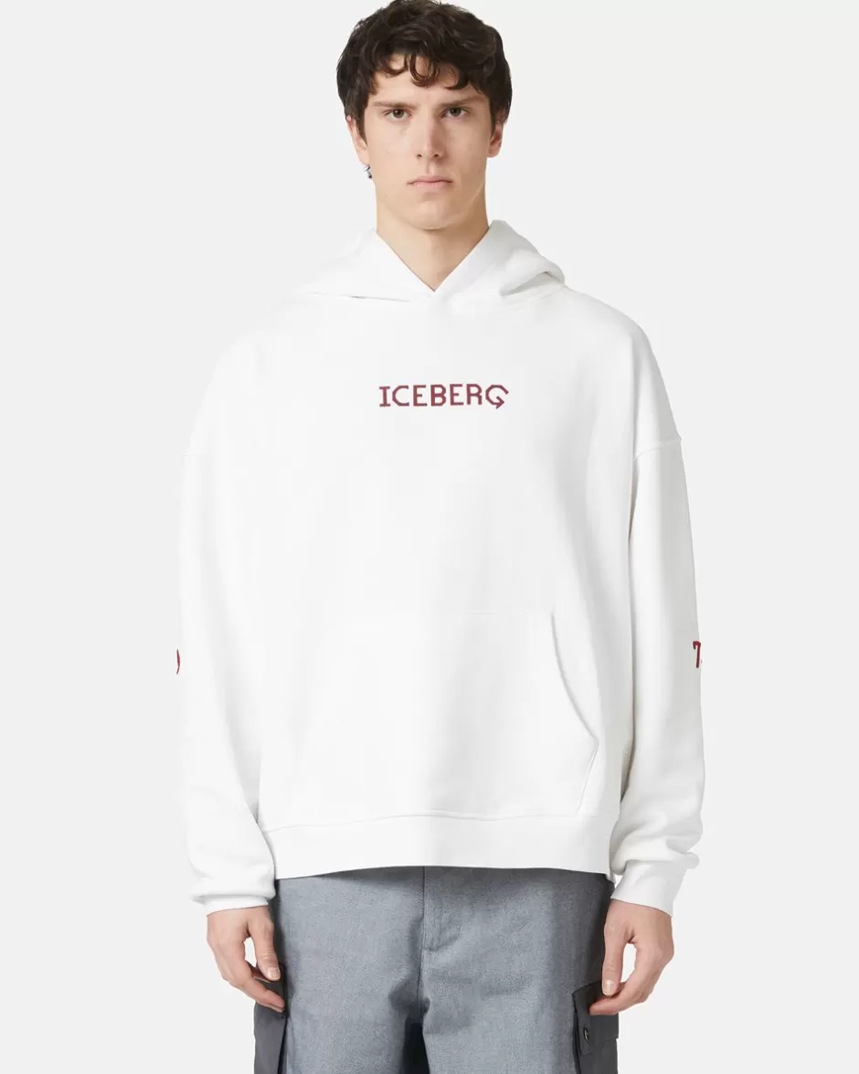 Cheap Sweatshirt With Hood And Printed Logo Sweatshirts