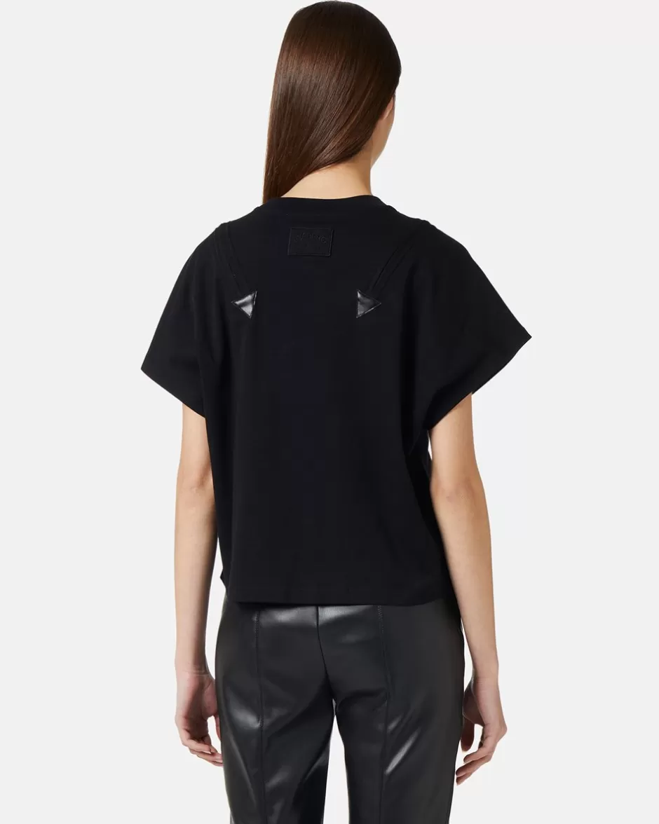 Online T-shirt With Decorative Zips Women T-Shirts And Tops