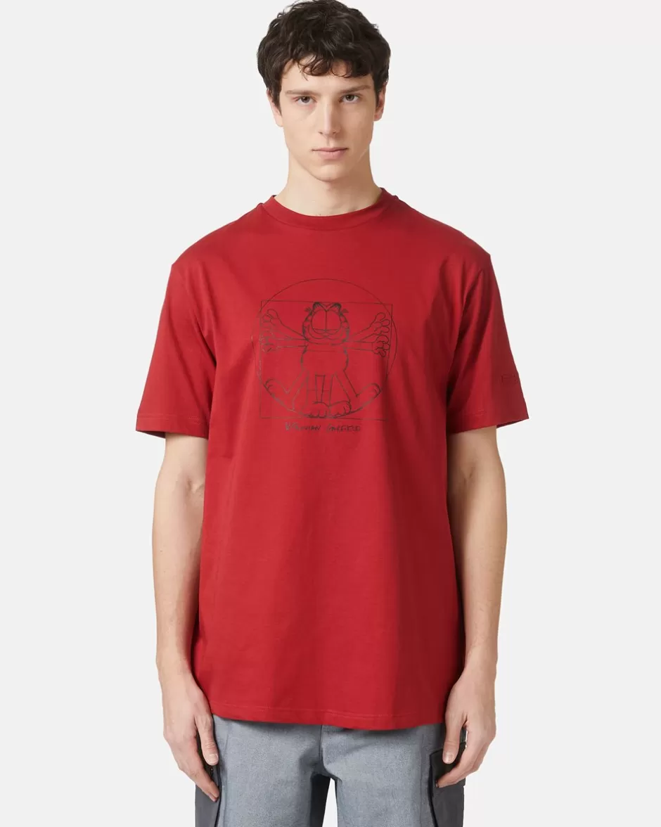 Online T-shirt With Vitruvian Garfield Print T-Shirts And Polo