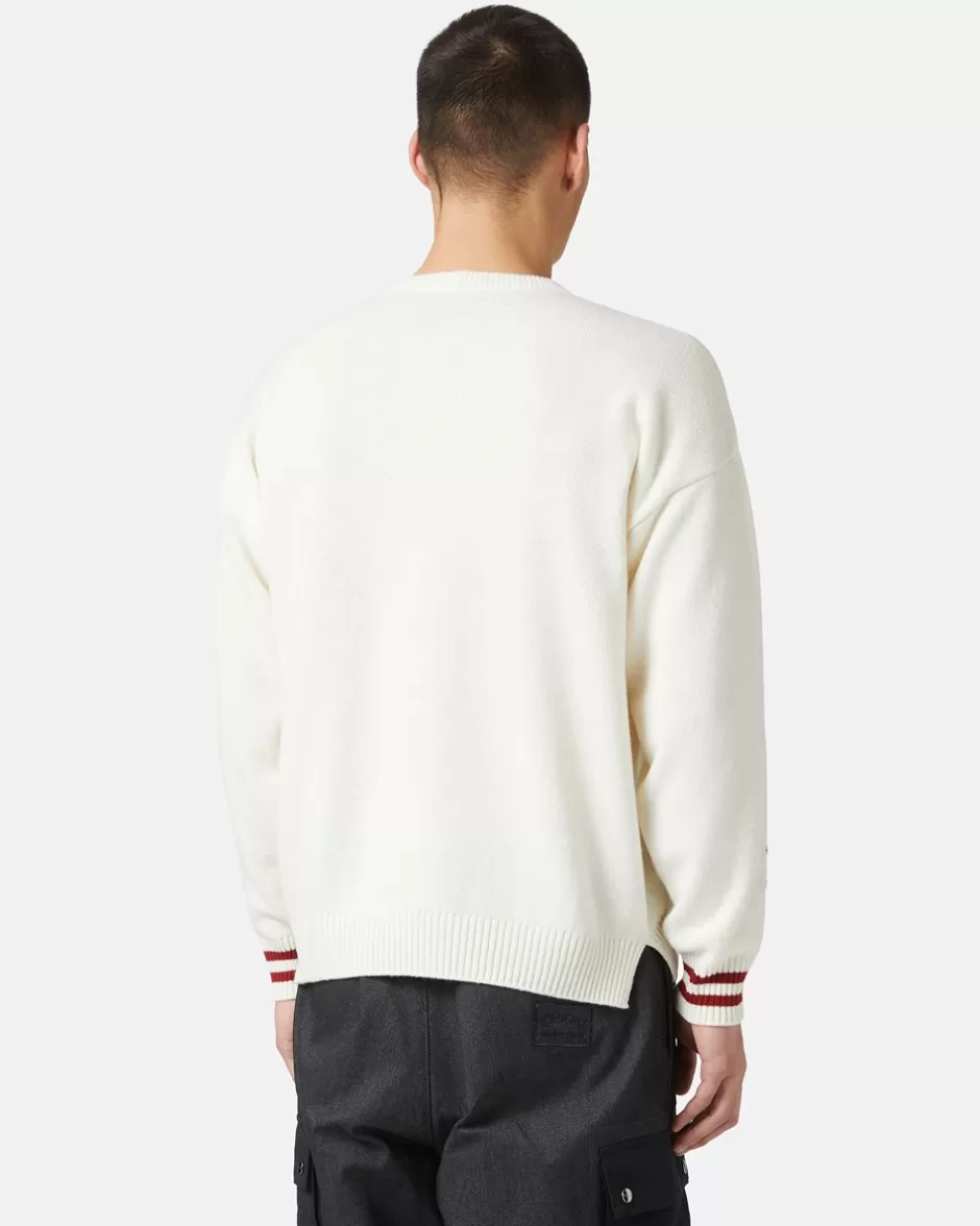 Discount Wool Blend Sweater With Logo Knitwear