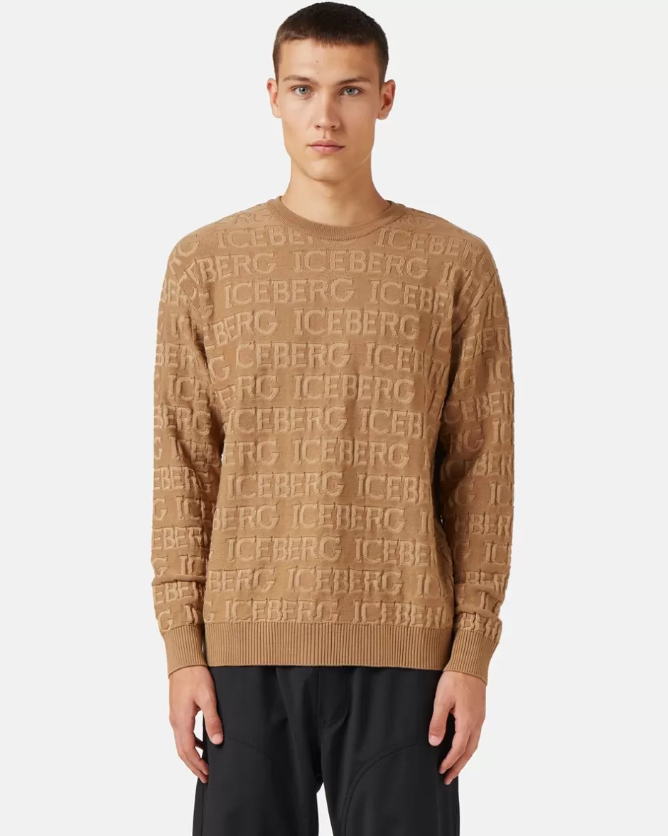 New Wool Sweater With Logo Knitwear