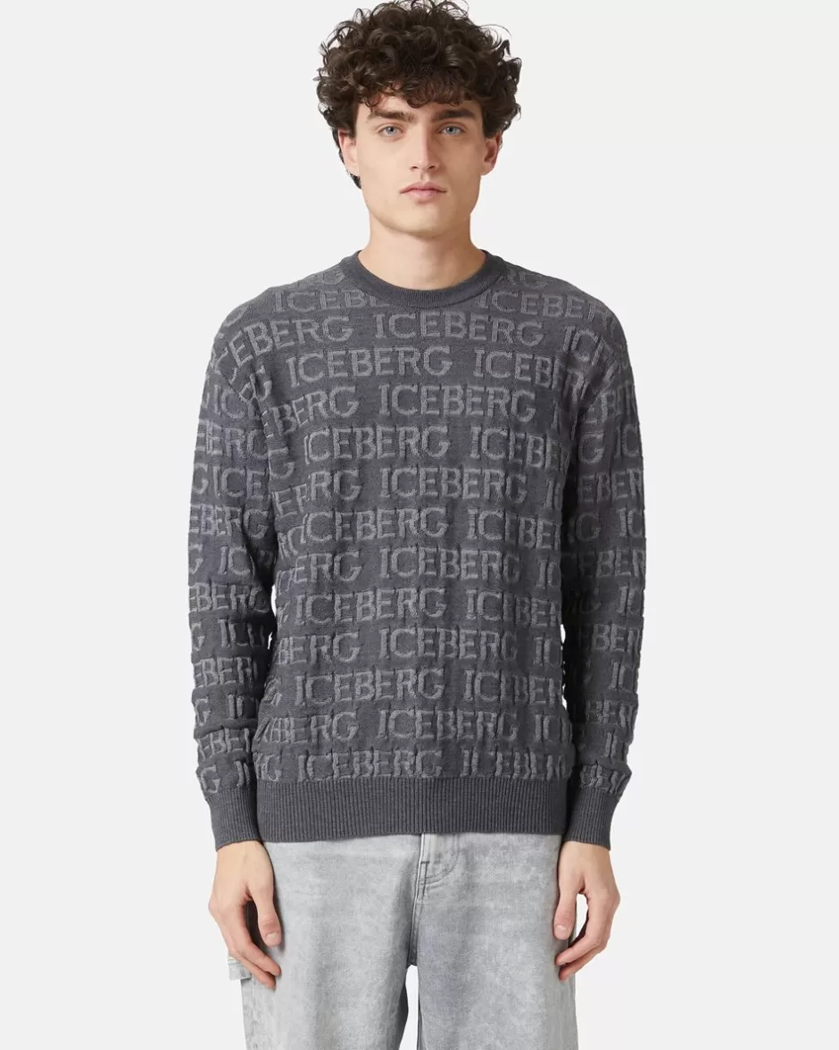 New Wool Sweater With Logo Knitwear