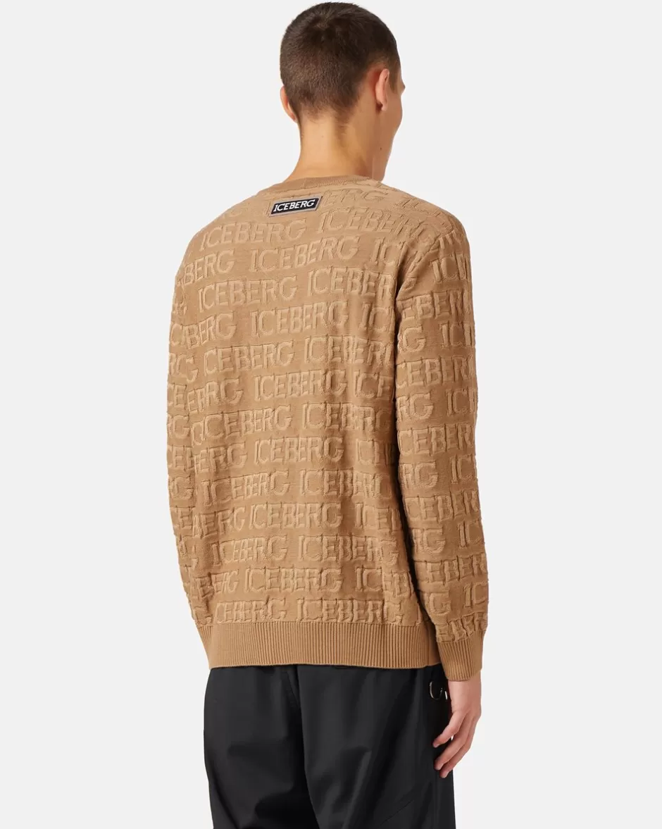 New Wool Sweater With Logo Knitwear